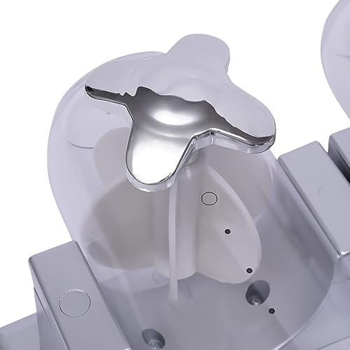 Vista 5 de Dispensador de cereales para montar en la pared, organizador de cereales, dispensador de granos de café con 2 cubos y 2 tazas, almacenamiento