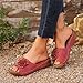 Orthopedic Sandals for Women Casual Arch Support Slip On Slippers Fashion Wedge Low Open Toe Slides Ladies Dressy Sandals Comfortable Non-Slip Platform Sandal Summer Slippers with Flower
