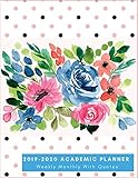2019-2020 Weekly & Monthly Academic Planner, With Quotes: Watercolor Flowers Planner, 2019-2020 Calendar Planner Notebook Weekly And Monthly, 2019-2020 Two Year Planner, 2 Year Planner 2019-2020 | Daily Weekly And Monthly Calendar | Agenda Schedule Organizer Journal Logbook (24 Month Weekly Monthly Planner).