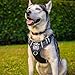 BABYLTRL Large Dog Harness No Pull Anti-Tear Adjustable Pet Reflective Oxford Soft Vest for Large Dogs Easy Control Harness (Dog Collar Included) (L, Black)