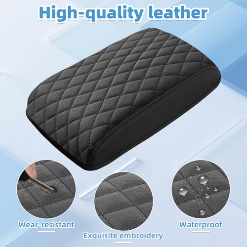 Image of Center Console Armrest Cover for Subaru Outback 2020 2021 2022 2023 2024 2025 Fully Covered Anti-Scratch Protector Interior Accessories