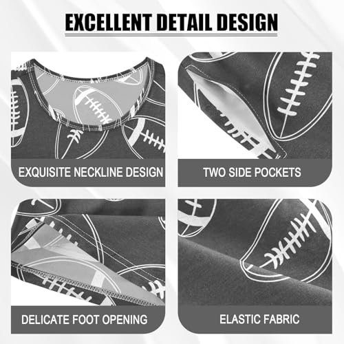 Cute Foxes Summer Pajamas Sets, Short Sleeve Soft Pyjamas with Pocket, Ages 5-143