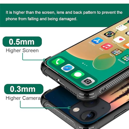 Goodsprout Compatible with iPhone 13 Case,Mountain Dreams Tree Pattern Ultra Protection Shockproof Soft Silicone TPU Non-Slip Back for iPhone 13 - Thumbnail 4