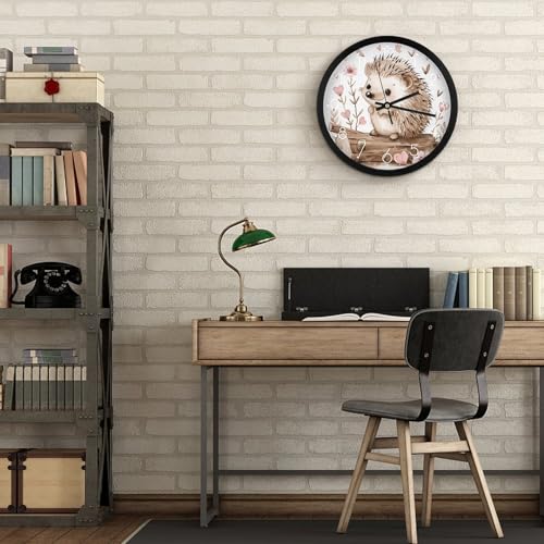 Horloge murale hérisson pour décoration de salon moderne - 7