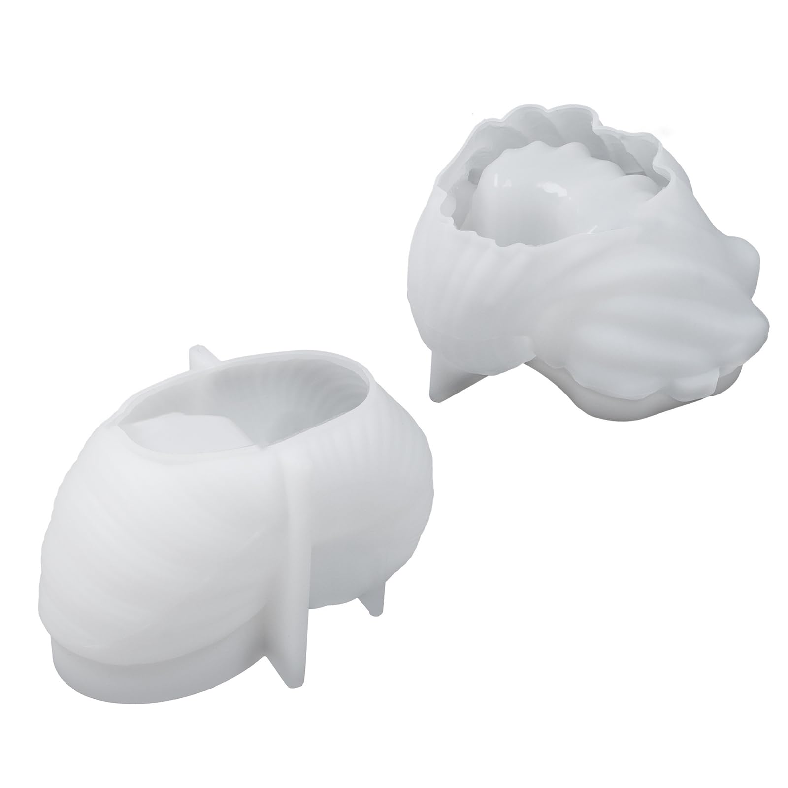 NEWFT Exquisite Seashells Silicone Mold Beautiful Seashells Candlestick Mold Conch Plasters Aromatherapys Mold