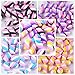 Ximkee 30pcs Assorted Slime Charms Rainbow Marshmallow Candy Heart Shaped Resin Charms Slices Flatback Buttons Cabochons for Handcraft Miniature Fairy Garden Accessories Scrapbooking DIY (roll)