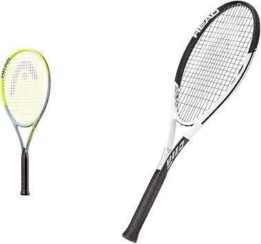 HEAD Tour Pro and Geo Speed Tennis Rackets Bundle - 2 Prestrung Racquets
