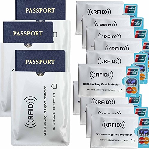 RFID Block ID Credit Card Passport Secure Protector Sleeve Case Holder Shields Anti Theft