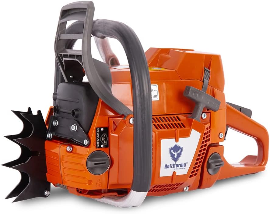 Holzfforma 71cc G372 Gasoline Chain Saw Power Head 50mm Bore 4.0KW with 28inch 92DL 3/8".058" Guide Bar and Saw Chain Wrap Around Handle Bar