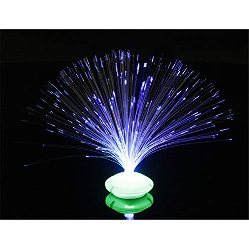 Spacnana Lámpara de Fibra óptica Colorida, Fuente de Luz LED Nocturna para Sala de Estar, Decoración Nocturna, Fiesta de Bodas