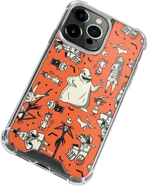 Skinit Clear Phone Case Compatible with iPhone 14 Pro Max - Officially Licensed Disney The Nightmare Before Christmas Character Pattern Print Design