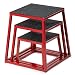 Titan Fitness 12" 18" 24" Plyometric Box Set HD Step Cross Plyo Jump Exercise