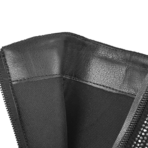 VERISSON Glitter Rhinestone Block Boots Point Toe Zip-up Booties4