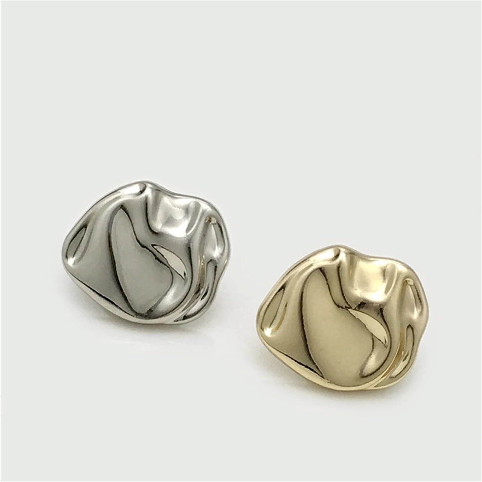 Bottoni vintage irregolari in metallo, 30 pezzi, 12/17/22 mm, per cardigan (oro, 22 mm)