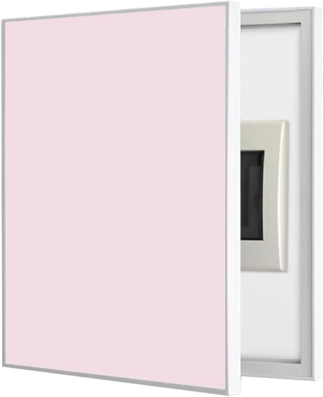 Vibeo Breaker Box Cover with PS Frame, Solid-colored Electrical Panel Cover Decorative, Flip Fuse Box Cover Cabinet for Home, Entrance, Corridor(Pink,20x24in/50x60cm)