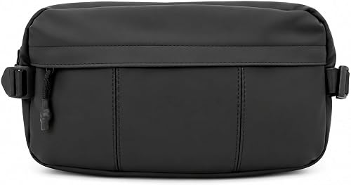 Unisex Waist Bag Lightweight Fanny Pack for Travel, Black | Multiple Compartments, Adjustable Strap, Crossbody Wearable, Hands-Free Convenience, Zip Pockets