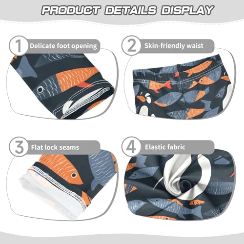 Penguin Animal Fish Girls Casual Leggings for Kids Printed Long Pant Bottoms Stretch and Soft3