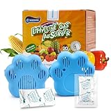 WiseFresh 5 Gram Ethylene Gas Absorber Packet, Vegetable & Fruit Fresh Produce Protector, Food Freshness Extender, Fresh Fruit Preserver, Vegetable Saver (5 Gram, 30Pcs+2 Canisters)