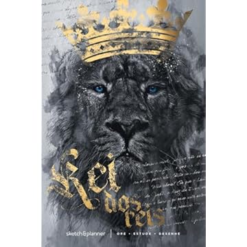 Capa do livro Sketch & Planner - Leão Rei dos Reis: Ore, Estude, Desenhe: 1