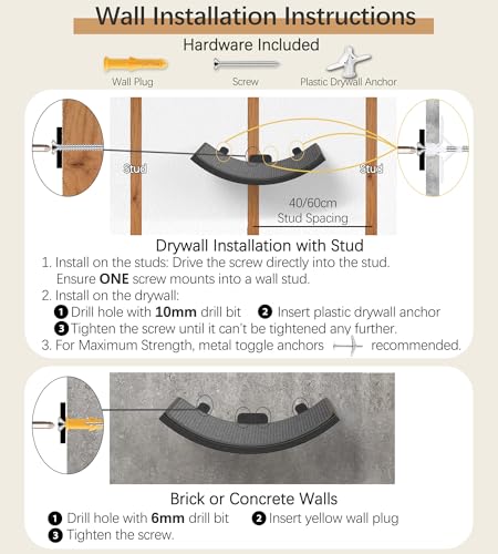 Katzentreppe Wand 3er-Set, Katzen Kletterwand mit 2 Kletterstufen & Gebogenen Plattformen, Wandmontiertes Holz Katzenwandmöbel Set für Klettern Spielen Schlafen
