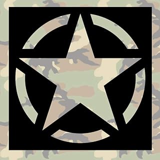 Lackierschablonen Aufkleber US Army Stern Allied Star Amerika 15x15cm A462