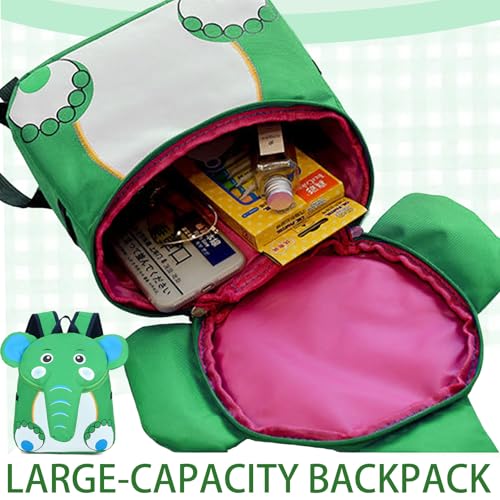 Mochila de guardería LUKIUP de animales para niños y niñas con diseño infantil de mono 4