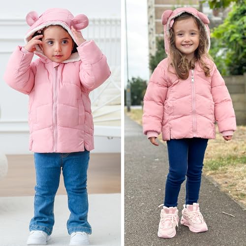 Baby Girls Boys Winter Coat Warm Fleece Jacket for Toddler Kids 6M-5T4