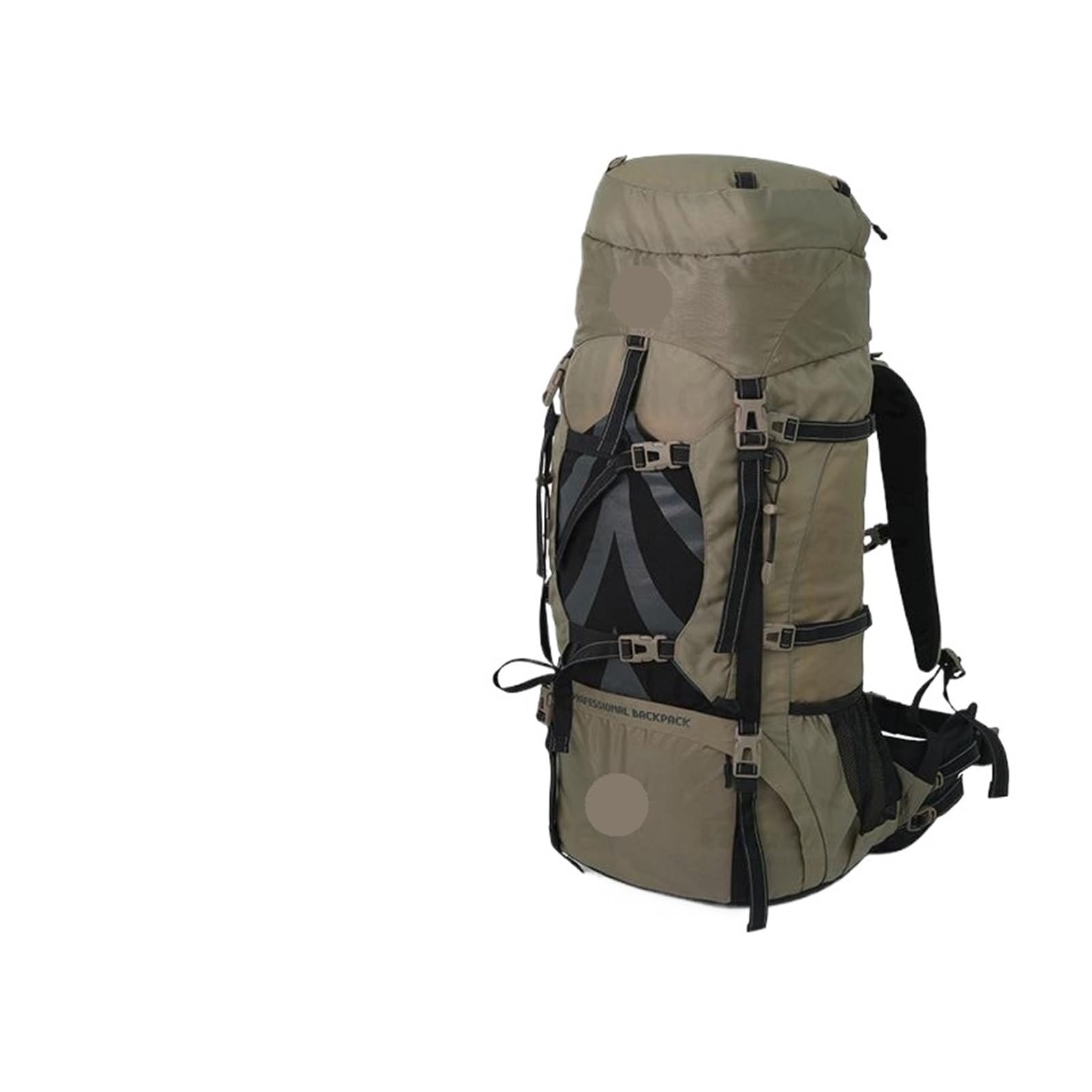 Zaino Da Alpinismo Zaino da 70 + 5 litri Borsa campeggio professionale for arrampicata all'aperto, escursionismo, grande capacità per Uomo(Brown)