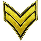 british military music Corporal Streifen bestickt Aufnäher/Patch US- und British Army Militär Abzeichen