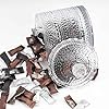 Cystone Hobnail Glass Candy Jars with Lid-22 OZ, Vintage Container for Cookie, Nut, Dried Fruit Storage, Biscuit Barrel, Decorative Glass Jars for Candy Buffet, Jewelry Box, Apothecary Jar