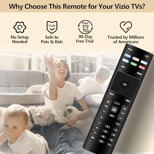 Universal for Vizio TV Remote, Replacement Remote Control for Vizio Smart TVs. 1-Year Warranty. by Nettech - Image 6