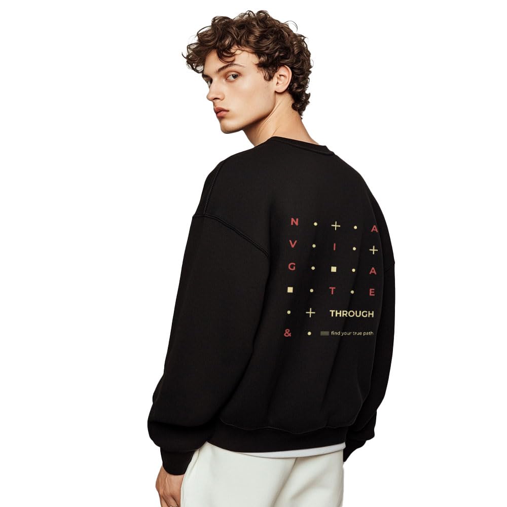 nobero Men Cotton Crew Neck Sweatshirt-picture-48