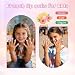 Kawyehu 120pcs 5 Pack Kids Fake Nails Press on Full Cover Classic French Short False Nail for Kids Art Kits Set, Bow French