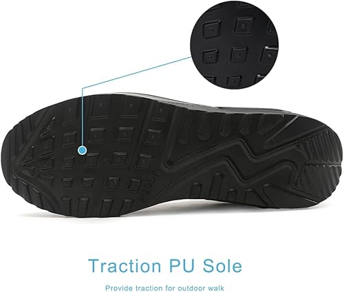 Miniatura 7 de RUIDENG Tenis de plataforma para mujer con amortiguación de aire, zapatos para caminar cómodos todo el día, parte inferior gruesa