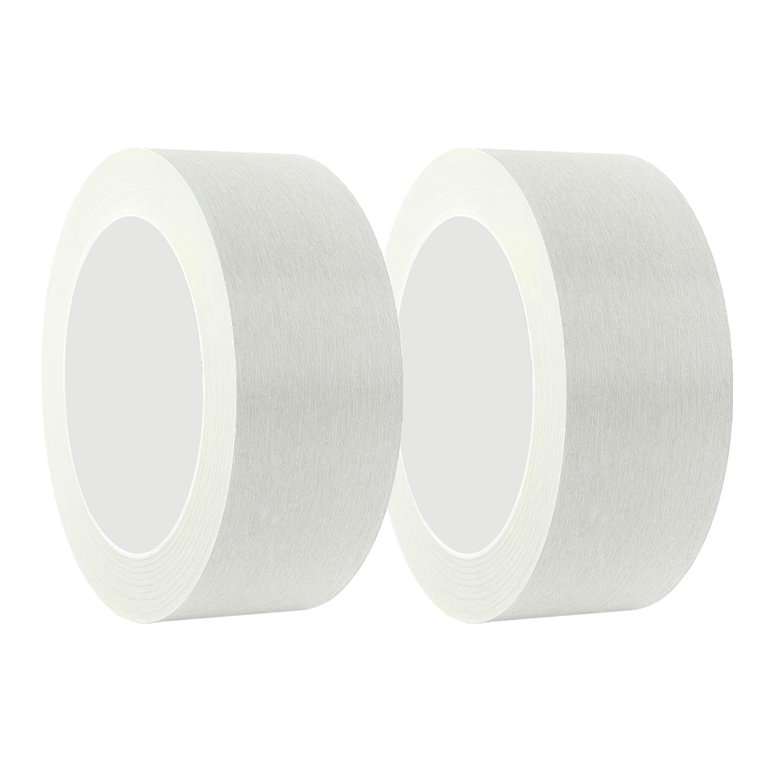Qrity 2 Rolls Masking Tape, 40mm x 50m Indoor Painting Tape, Decorators Painters Tape for Painting Arts, Crafts, Red, White