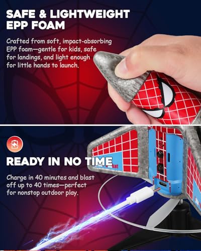 image for Fullware Rocket Launcher for Kids – 2nd Gen Upgraded Design, Electri