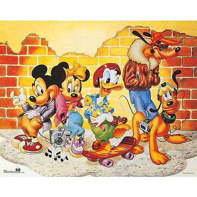 Amazon.com: (16x20) Walt Disney Mickey Mouse and Friends Brick