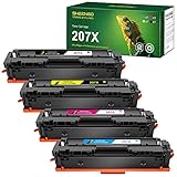 SHEENGO Toner Multipack compatible con HP 207X 207A 207 hp207a hp207x toner mfp m283fdw (sin chip)