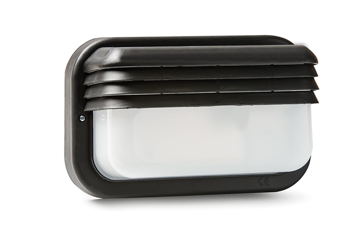 Famatel Black 4413-G Ecoled Wall Light Ip44 E-27 18 W Thermoplastic Diffuser Horizontal Bulb E27 Product