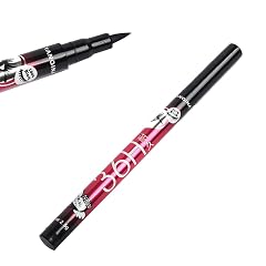 POPETPOP 2 Pcs Black Eyeliner Pen Smudge-Resistant Waterproof Liquid Eyeliner Quick-Drying Long-Wearing Liquid Eye Liner for All Skin