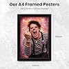 Yungblud Art Styled Signed Poster Print - Limited Edition Autograph Fan Gift, Collectible Memorabilia Wall Art Merchandise – Idols World Tour & Bludfest Tribute (A4 Framed) #1
