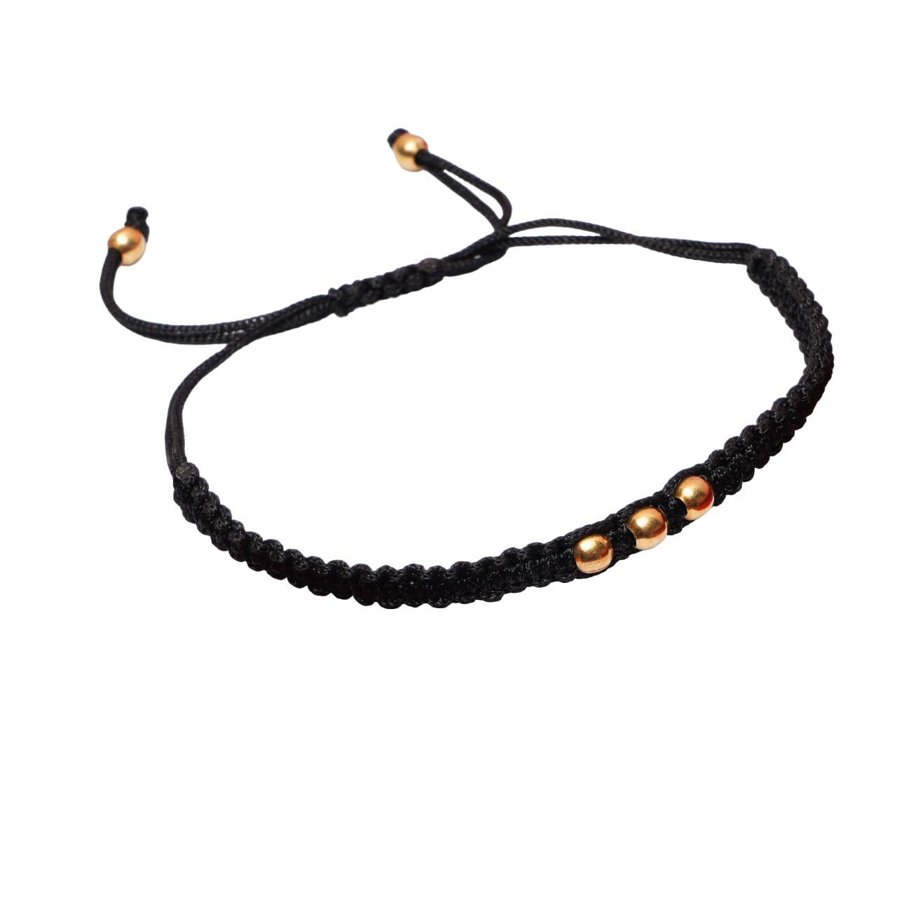 Hulasi 925 Pure Silver Black Thread Anklet For Girls & Women Sterling Silver (Golden Balls) (B0BQGTC9H6) Amazon Price History, Amazon Price Tracker