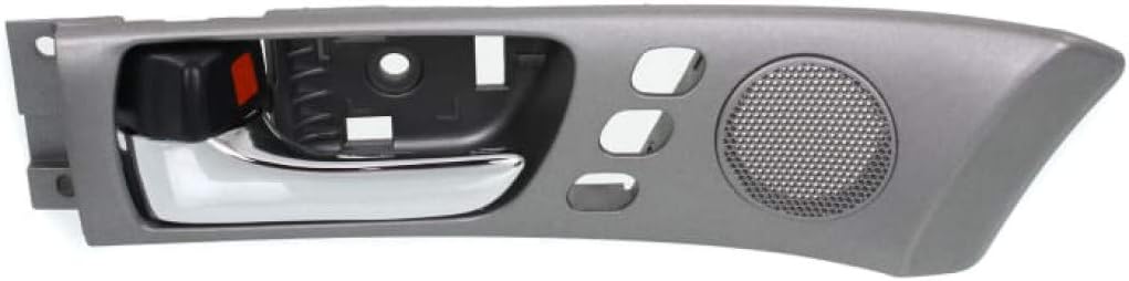 KarParts360 for Lexus ES330 2004 2005 2006 Interior Door Handle Front, Driver Side Gray Bezel with Chrome Lever | with Door Lock Button| Trim: Base
