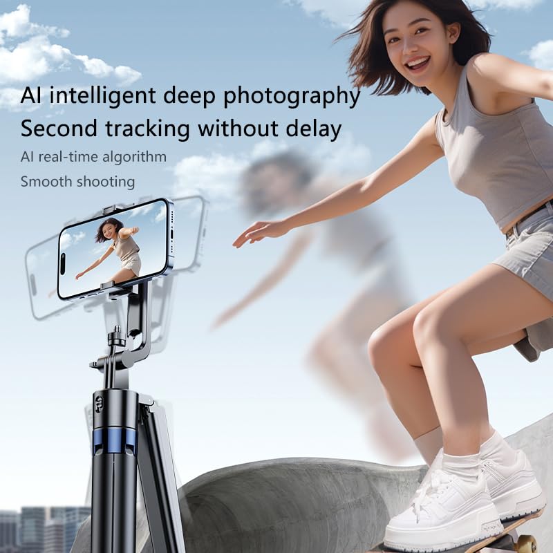 Trípode rotación 360 automático para iPhone que soluciona vídeos movidos 4