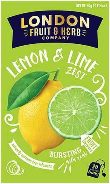 LONDON F&H COMPANY Lemon & Lime Zest 20 Teabags