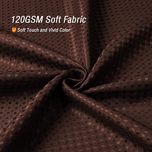 Gibelle Brown Shower Curtain, Waffle Weave Textured Fabric Shower Curtain For Bathroom, Soft Cloth & Hotel Spa Luxury, Water Repellent, Machine Washable, 72X72 #TOP2