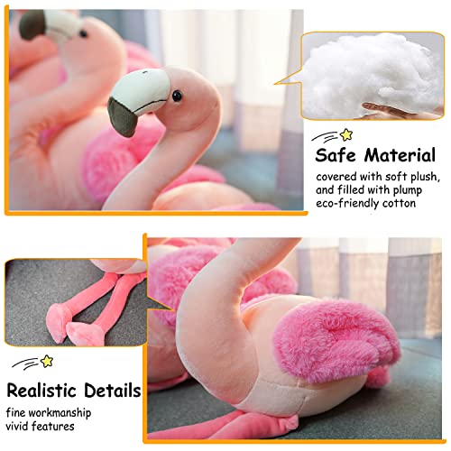 Aixini 27.5Inch Soft Plush Flamingo Stuffed Animal Toys, Pink Flamingo For Girls Kids Gifts & Decor #TOP1