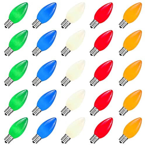 Doratale 25 Pack C9 Multicolor Christmas Light...