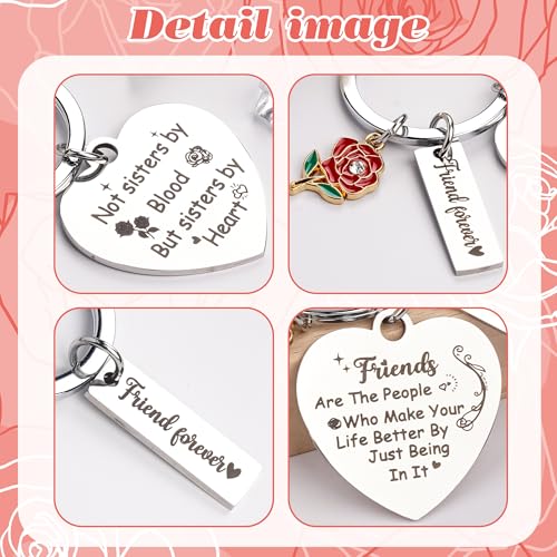 Friendship Keychain Gifts for Women Sister, Best Friends Keychains for Teen Girls, Birthday Christmas Graduation Gift3