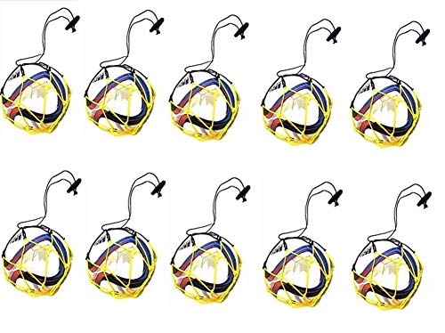 12 Soccer Ball Bungee Elastic Juggling Skill Training Net Handle (Yellow, 0.3)